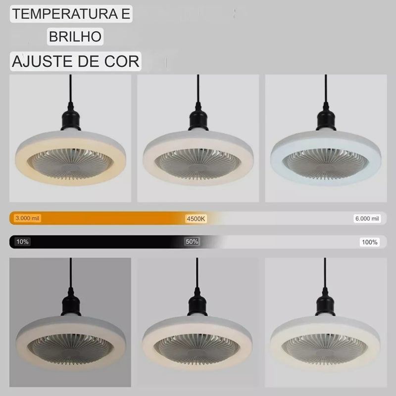 Luminária Ventilador LED